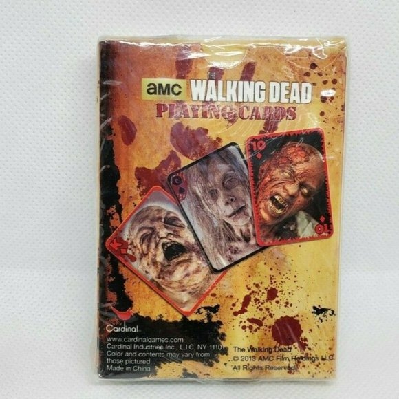 Movie Tv Memorabilia  Zombie Graphics AMC Walking Dead Playing Cards - Picture 1 of 10